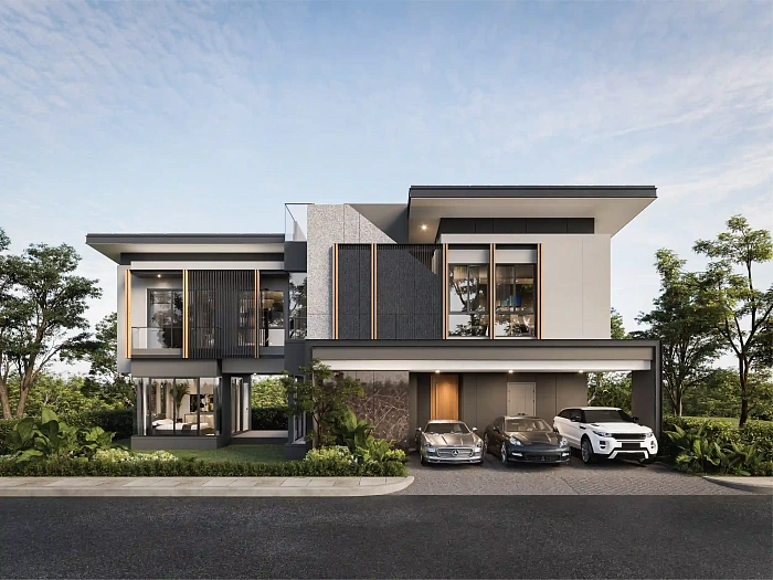 PYCHE Villa Pattaya— L— вилла с 4 спальнями, 283 м² — фото объекта 1, Паттайя