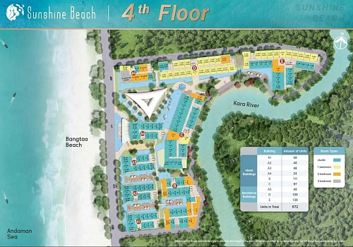 Sunshine Beach Resort — план этажа 4