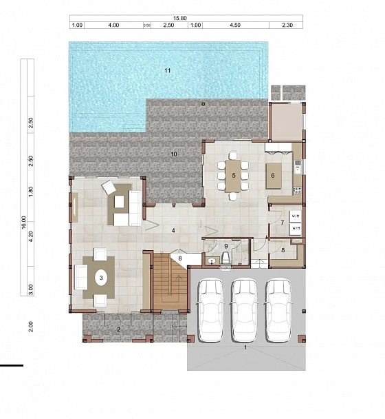 Above Elements Villas — вилла с 3 спальнями, 370 м² — фото объекта 13, Пхукет
