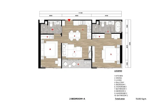 The Ozone Oasis Condo — планировка квартиры 6