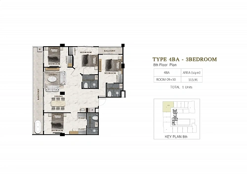 Siam Oriental Beach — планировка квартиры 25