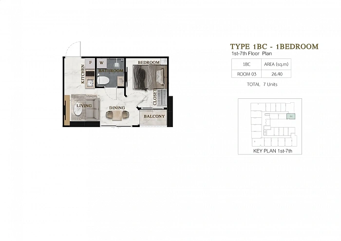 Siam Oriental Beach — апартаменты с 1 спальней, 33-39 м² — фото объекта 9, Паттайя
