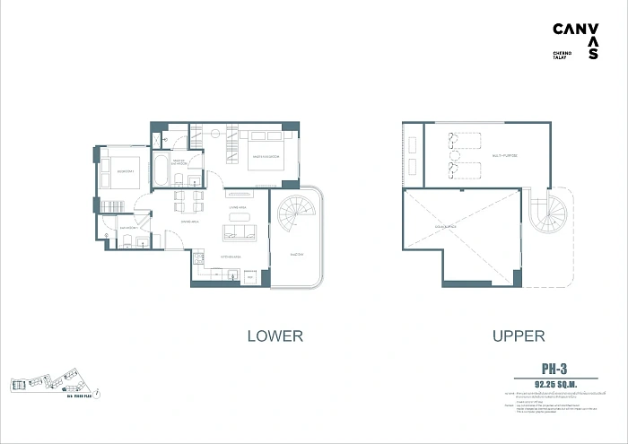 Canvas Cherngtalay — апартаменты с 2 спальнями, 59-105 м² — фото объекта 9, Пхукет