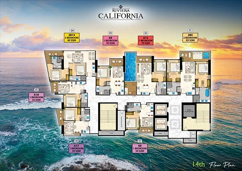The Riviera California — план этажа 10