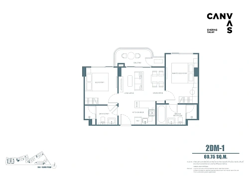 Canvas Cherngtalay — планировка квартиры 13