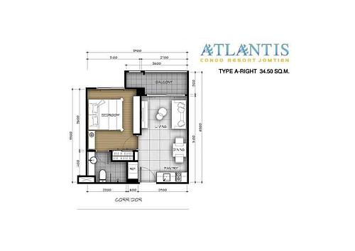 Atlantis Condo — планировка квартиры 8