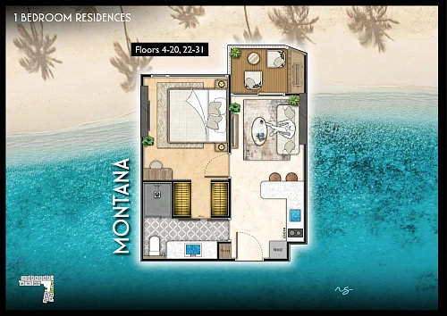 The Riviera Santa Monica — планировка квартиры 7