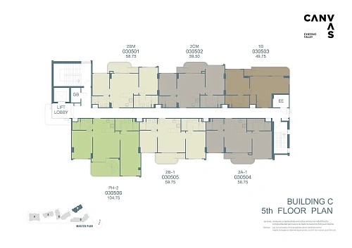 Canvas Cherngtalay — план этажа 17
