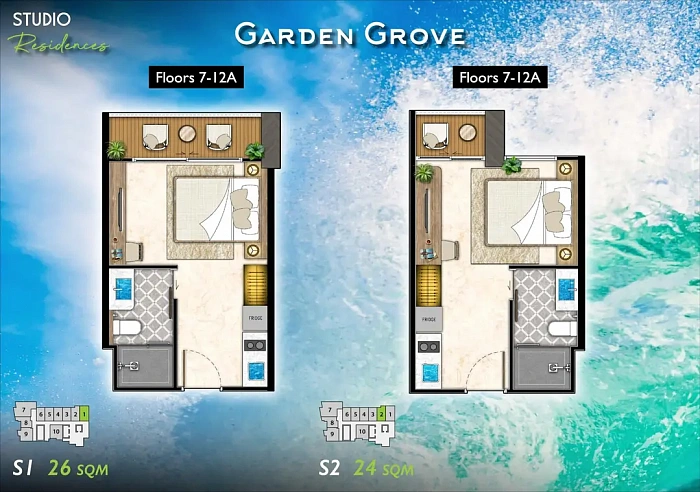 Riviera California — студия, 24-27 м² — фото объекта 2, Паттайя