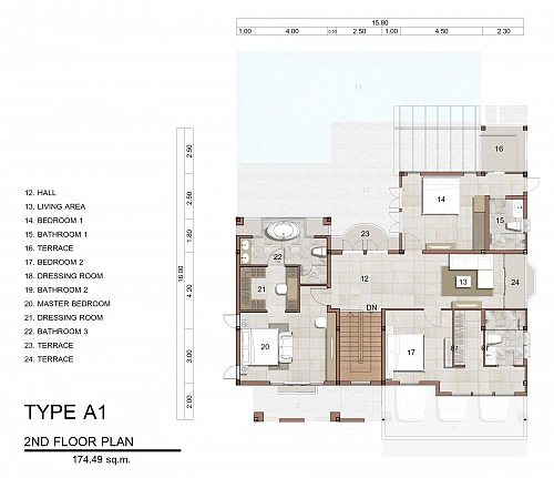 Above Elements Villas — планировка квартиры 2