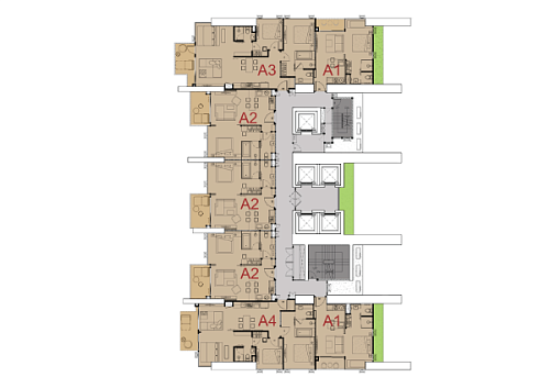 Cetus Beachfront — план этажа 3