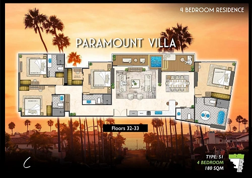The Riviera Santa Monica — планировка квартиры 30
