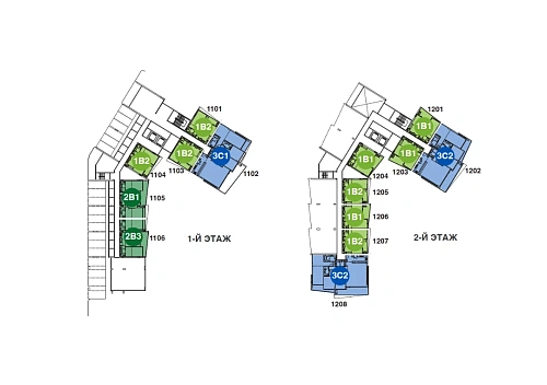 Skypark Elara — план этажа 2