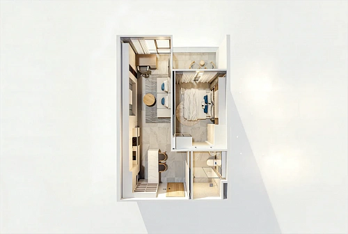 Wallaya Residence Nai Harn — планировка квартиры 4