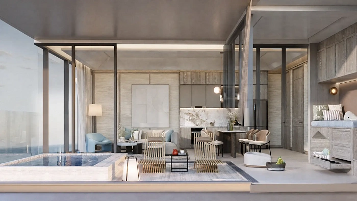 SOONDRI Wongamat — апартаменты с 2 спальнями (plus), 107-117 м² — фото объекта 1, Паттайя