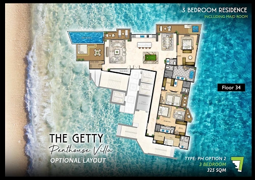 The Riviera Santa Monica — планировка квартиры 32