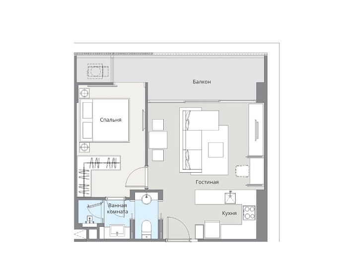 Laguna Lakeside Residence 2 — апартаменты с 1 спальней, 56-57 м² — фото объекта 6, Пхукет