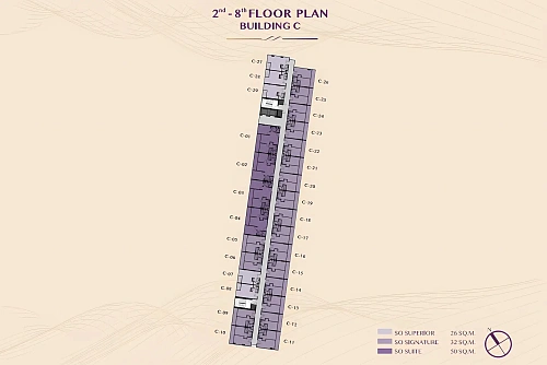 So Origin Bangtao — план этажа 8