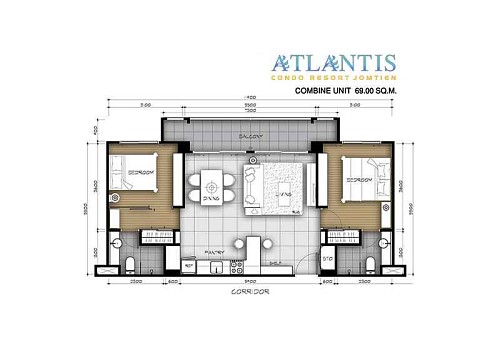 Atlantis Condo — планировка квартиры 5