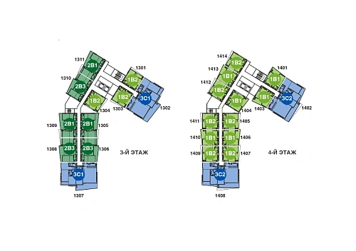 Skypark Elara — план этажа 3