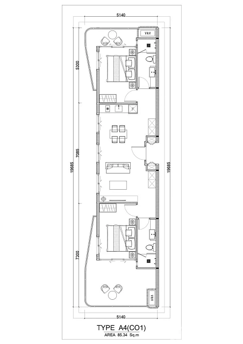 Sunshine Beach Resort — апартаменты с 2 спальнями, 54-145 м² — фото объекта 11, Пхукет