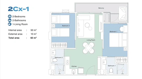 Skypark Celeste — планировка квартиры 6