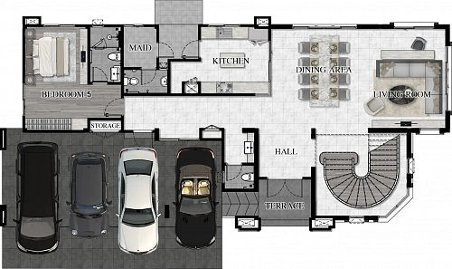 REKHA Villa Pattaya — планировка квартиры 4