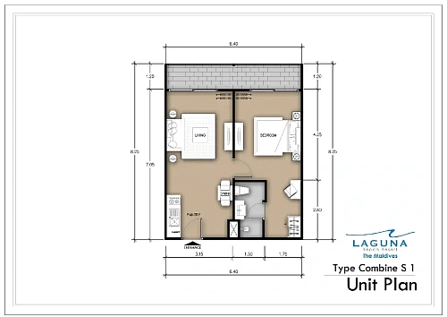 Laguna Beach Maldives — планировка квартиры 8