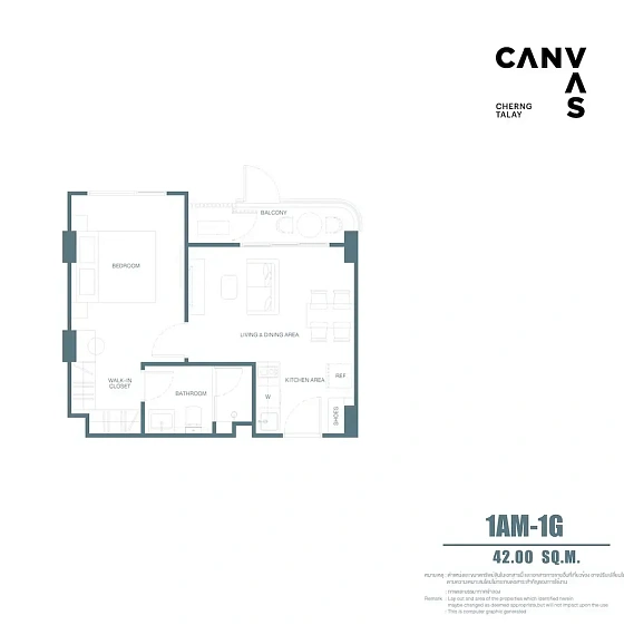 Canvas Cherngtalay — апартаменты с 1 спальней, 41-49 м² — фото объекта 10, Пхукет