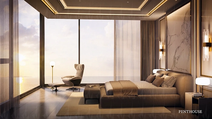 The Riviera Palm Beach — апартаменты с 3 спальнями, 104-254 м² — фото объекта 3, Паттайя
