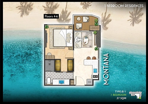 The Riviera Santa Monica — планировка квартиры 8