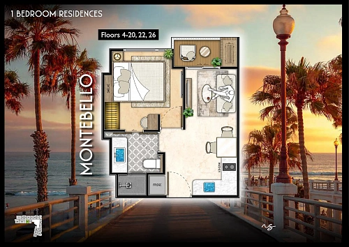 The Riviera Santa Monica — планировка квартиры 14