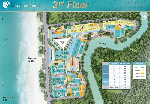 Sunshine Beach Resort — план этажа 3
