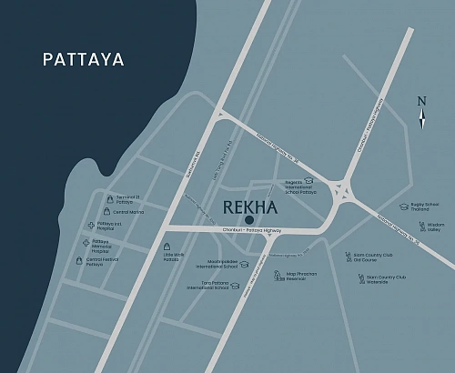 REKHA Villa Pattaya — план этажа 1