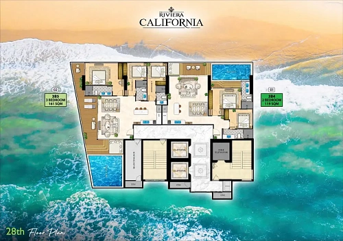 The Riviera California — план этажа 20