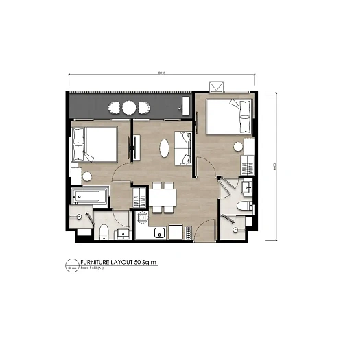 So Origin Bangtao — планировка квартиры 2