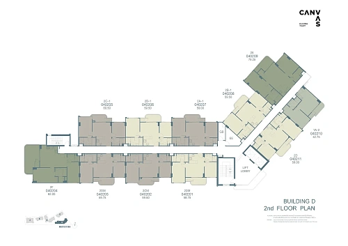 Canvas Cherngtalay — план этажа 22