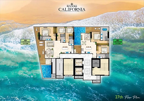 The Riviera California — план этажа 19