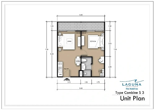 Laguna Beach Maldives — планировка квартиры 5