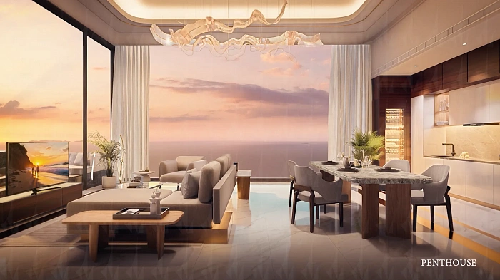 The Riviera Palm Beach — апартаменты с 3 спальнями, 104-254 м² — фото объекта 4, Паттайя