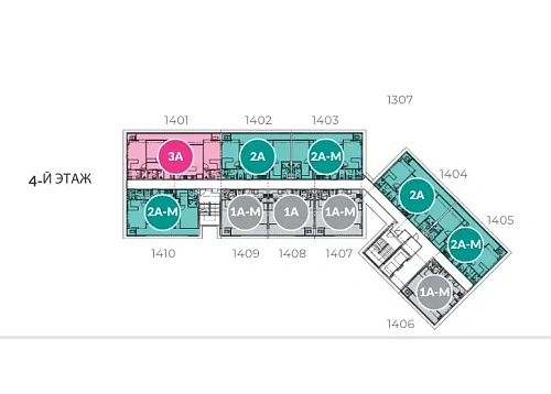 Laguna Lakeside Residence 2 — план этажа 4
