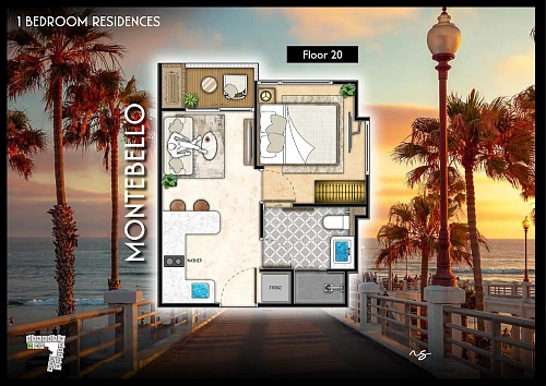The Riviera Santa Monica — планировка квартиры 16