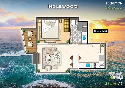 The Riviera California — планировка квартиры 14