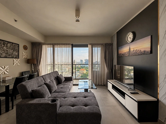 Zire Wongamat —  видовые апартаменты 1BR, 49 м² (Unit B2602) — фото объекта 21, Паттайя