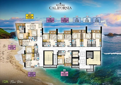 The Riviera California — план этажа 9