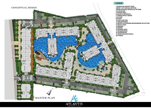 Atlantis Condo — план этажа 1