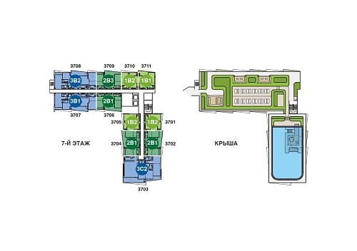 Skypark Elara — план этажа 13