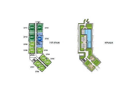 Skypark Elara — план этажа 9