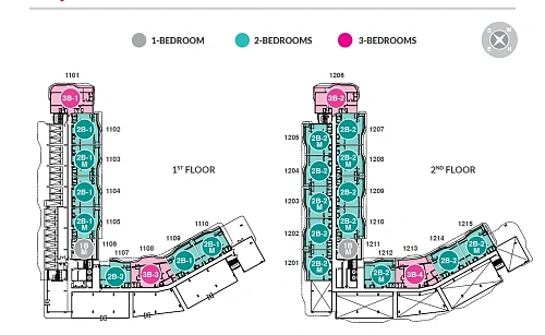 Laguna Beach Residences Bayside — план этажа 1