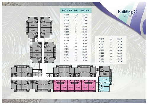 Seven Seas Condo — план этажа 2